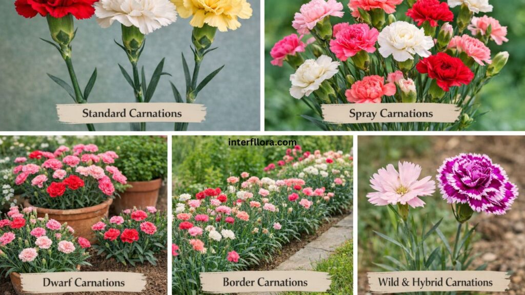 carnation types and varieties