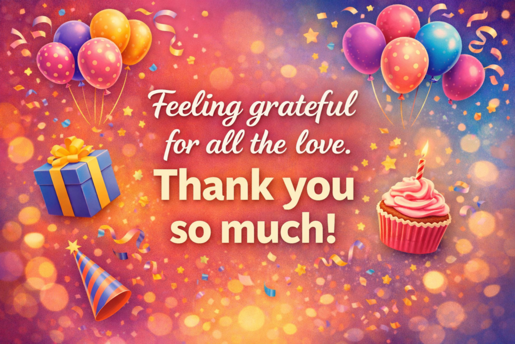 Thank You For The Birthday Wishes